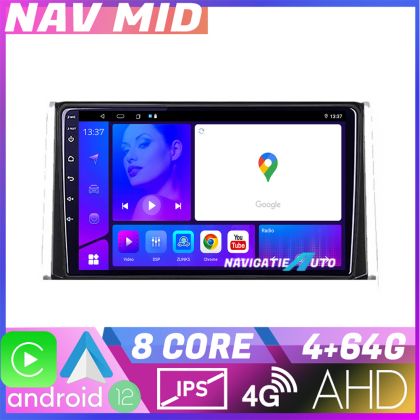 Toyota Auris 2017 navigáció KIT AURIS EDOTEC-LITE Android képernyő 720P Octa Core 4 64 Carplay