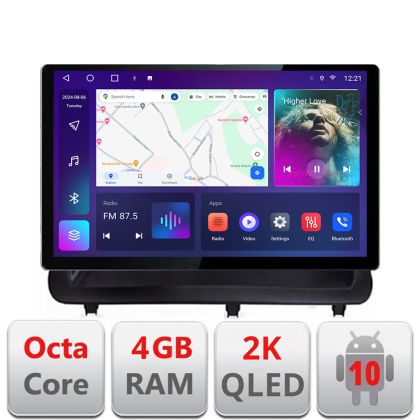 Navigáció Lexus CT 2011-2018 gyári képernyővel Qled 2K Octa Core 4+32 LTE 4G DSP Wifi 5Ghz android auto carplay rádió gps internet KIT-ct-high+EDT-E413-2K