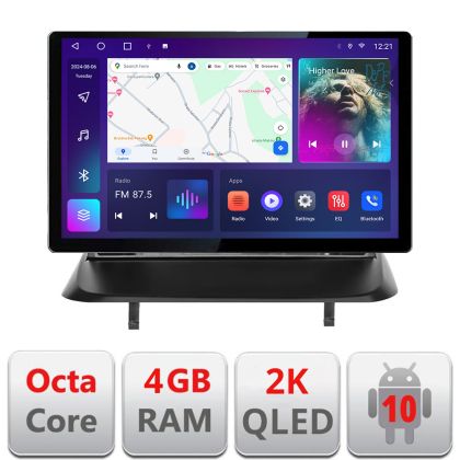 Navigáció Peugeot 3008 5008 Qled 2K Octa Core 4+32 LTE 4G DSP Wifi 5Ghz android autó carplay rádió gps internet készlet-3008+EDT-E413-2K