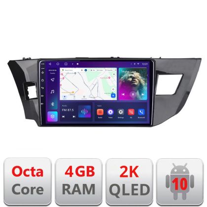 Navigatie Toyota Corolla 2013-2017 C-470 Android Octa Core Ecran 2K QLED GPS 4G 4+32GB 360 KIT-470+EDT-E410-2K