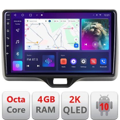 Navigatie Toyota Yaris 2020- Android ecran Qled 2K Octa core 4+32 kit-yaris2020+EDT-E410-2K