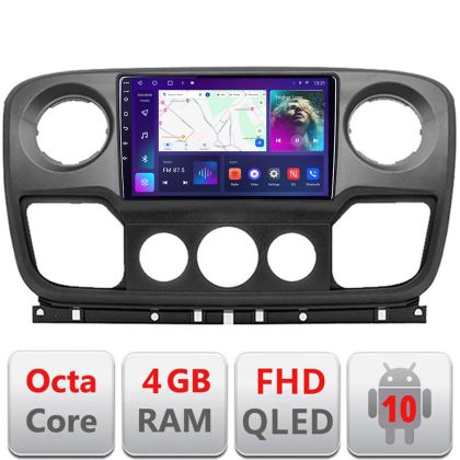Navigáció Opel Movano, Renault Master 2010-2021 Android QLED képernyő octa core 4+64 Carplay android auto KIT-movano+EDT-E310V3 v1