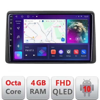 Navigáció Dacia Duster 2019 után B-199 Android QLED képernyő octa core 4+64 Carplay android auto KIT-199+EDT-E310V3 v1