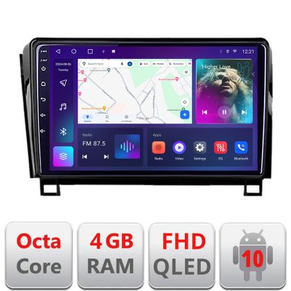 Navigáció Toyota Sequoia 2008-2017 évjáratok között Android QLED képernyő Octa Core 4+64 Carplay Android Auto KIT-sequoia+EDT-E310V3