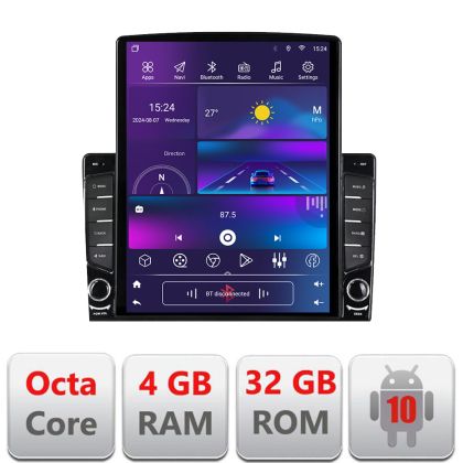 Dedikált navigáció Citroen DS5 dedikált Ouad mag 4+32 függőleges képernyő 9.7" DSP 360 FHD AHD Android rádió gps internet KIT-ds4+EDT-E709