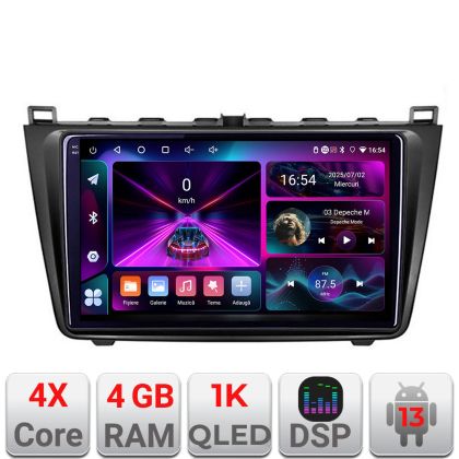 Navigáció Mazda 6 A-012 4+64 InCell kijelző 1K Android Waze USB internet navigáció Youtube rádió