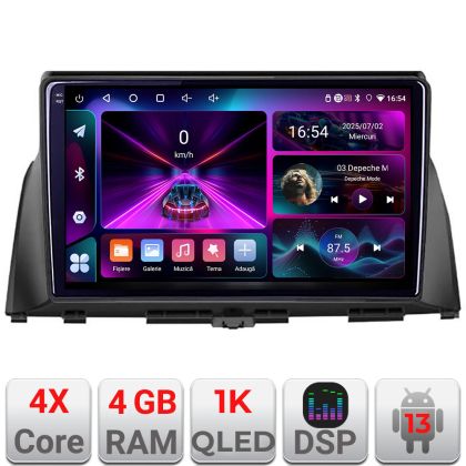 Navigáció Kia Optima 2016- A-345 4+64 InCell kijelző 1K Android Waze USB internet navigáció Youtube rádió