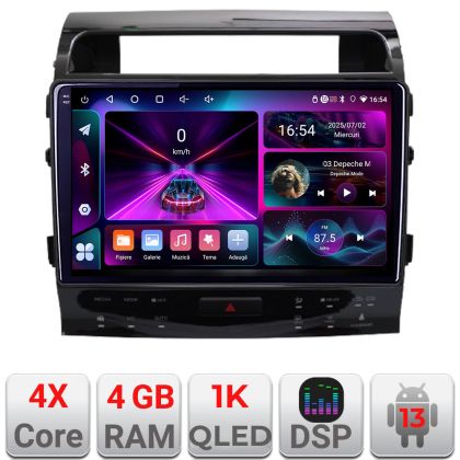 Navigáció Toyota Landcruiser J150 2010-2018 Négymagos 4+64 InCell kijelző 1K Android Waze USB Internet Navigáció Youtube Rádió