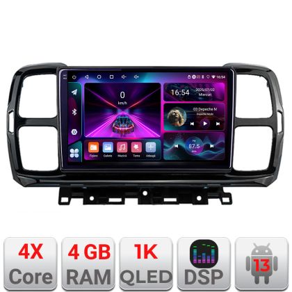 Navigáció Citroen C5 Aircross Android rádió gps internet 4+64 InCell kijelző 1K Kit-aircross+EDT-E209-RK