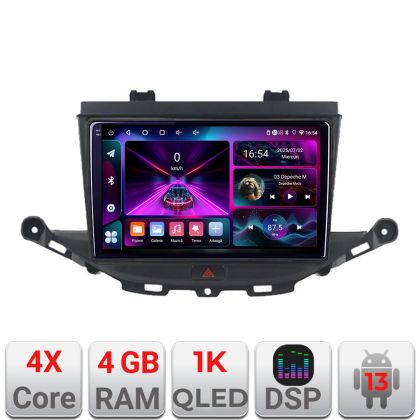 Navigáció Opel Astra K A-ASTRAK 4+64 InCell kijelző 1K Android Waze USB internet navigáció Youtube rádió