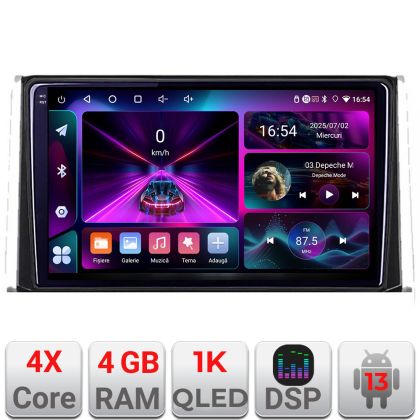 Navigáció Toyota Auris 2017- A-AURIS 4+64 InCell kijelző 1K Android Waze USB internet navigáció Youtube rádió