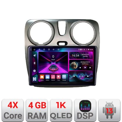 Navigáció Dacia Dokker Android rádió bluetooth internet 2GB RAM A-dokker