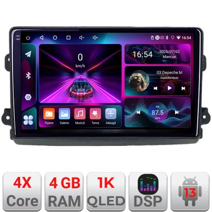 Navigáció Fiat Ducato 2021- dedikált Android rádió gps internet 4+64 InCell kijelző 1K KIT-ducato2024+EDT-E209-RK