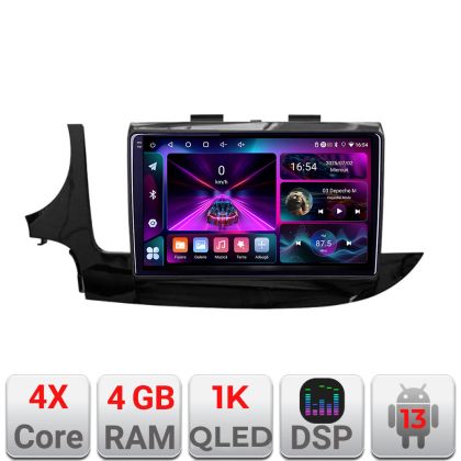 Navigáció Opel Mokka 2016- A-MOKKA2 4+64 InCell kijelző 1K Android Waze USB internet navigáció Youtube rádió V1