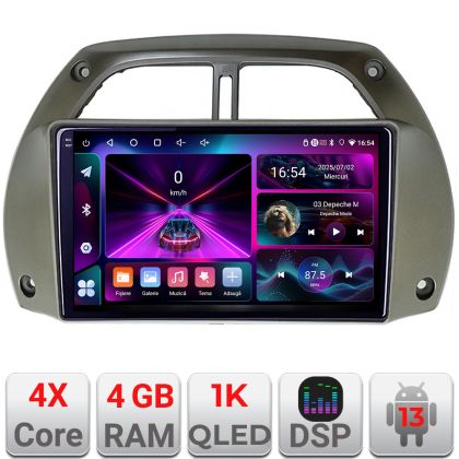 Navigáció Toyota Rav 4 2000-2004 Android rádió gps internet 4+64 InCell kijelző 1K kit-rav4-old+EDT-E209-RK