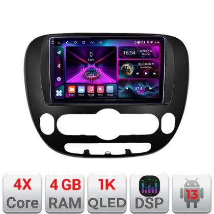 Navigáció Kia Soul 2014-2019 Android rádió gps internet 4+64 InCell kijelző 1K Kit-soul-2014+EDT-E209-RK