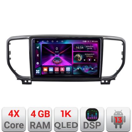 Navigáció Kia Sportage facelift 2019 - A-sportage-19 4+64 InCell kijelző 1K Android Waze USB internet navigáció Youtube rádió