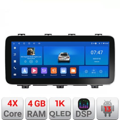 Navigáció Seat Ateca Edotec 4+64 12.3 hüvelykes Incell 1K android Wifi 5Ghz gps internet