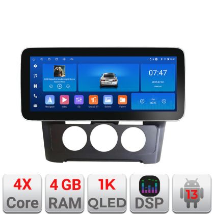 Navigáció Citroen C4 manuális klímával 2015-2018 K-C4-AC Edotec 4+64 12.3 hüvelykes Incell 1K android Wifi 5Ghz gps internet és GPS W