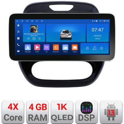 Navigatie Renault Captur 2013-2020 Edotec 4+64 12.3 inch Incell 1K android Wifi 5Ghz gps internet  KIT-captur-v2