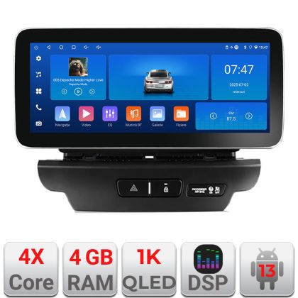Navigáció Kia Ceed 2018-2020 Edotec 4+64 12.3 hüvelykes Incell 1K android Wifi 5Ghz gps internet KIT-ceed18
