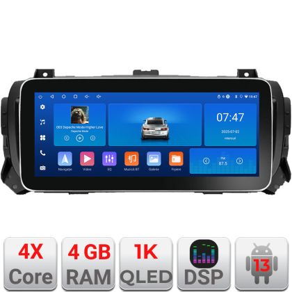 Navigáció Citroen Jumpy Toyota Proace Peugeot Traveler K-jumpy16 Edotec 4+64 12.3 hüvelykes Incell 1K android Wifi 5Ghz gps internet v3