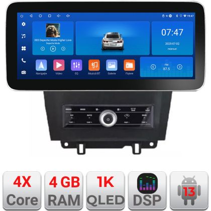 Navigáció Ford Mustang 2009-2014 Edotec 4+64 12.3 hüvelykes Incell 1K android Wifi 5Ghz gps internet