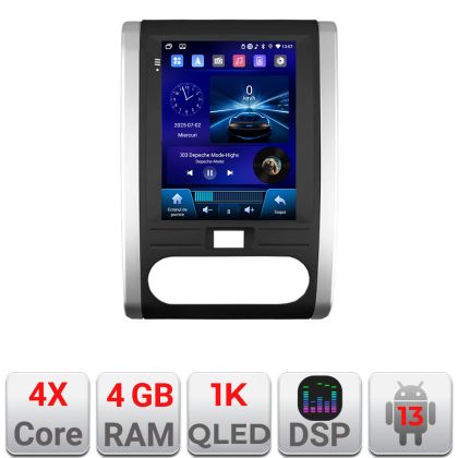Navigatie tip Tesla Nissan X-Trail 2008-2012 radio gps internet 4 Core carplay android auto 4+64 Incell Display kit-tesla-001+EDT-E220-RK