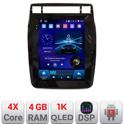 VW Touareg 2010-2018 navigáció, Qled 9.7", négymagos processzor, 4 GB RAM, 64 GB HDD, 4G, DSP, Carplay, Bluetooth