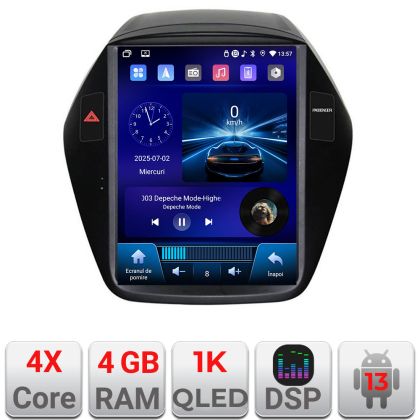 Navigáció Hyundai IX35 2010-2015 típus tesla rádió gps internet 4 magos carplay android auto 4+64 Incell kijelző készlet-tesla-361+EDT-E220-RK