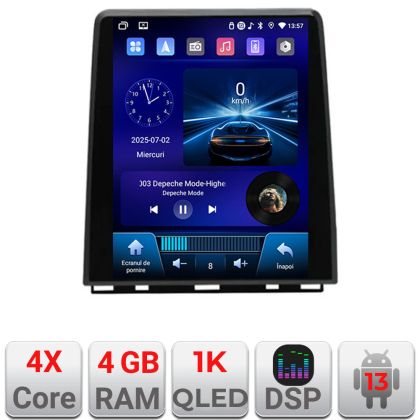 Navigáció típusa Tesla Hyundai Santa Fe 2006-2012 rádió gps internet 4 magos Carplay android auto 4+64 Incell kijelző készlet-tesla-008+EDT-E220-RK