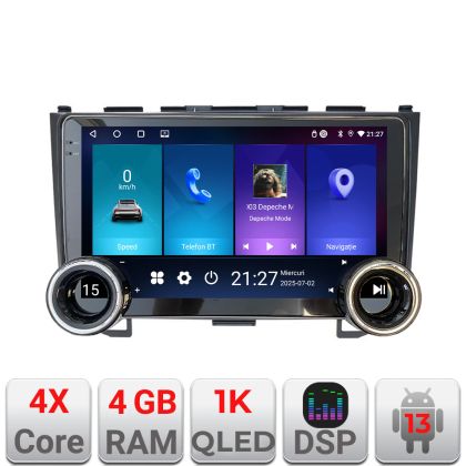 Navigáció Honda CR-V Kit-009 Edotec 4+64 10.5 hüvelykes Incell 1K android Wifi 5Ghz gps internet