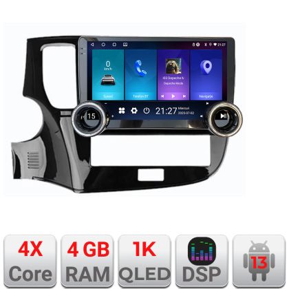 Navigáció Mitsubishi Outlander 2014- Kit-1230 Edotec 4+64 10.5 hüvelykes Incell 1K android Wifi 5Ghz gps internet