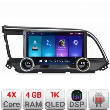 Navigáció Hyundai Elantra 2018- Kit-1581 Edotec 4+64 10.5 hüvelykes Incell 1K android Wifi 5Ghz gps internet