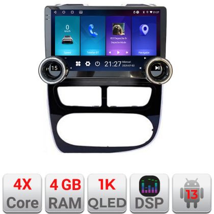 Navigatie Renault Clio 4 V1 Kit-467 Edotec  4+64 10.5 inch Incell 1K android Wifi 5Ghz gps internet  