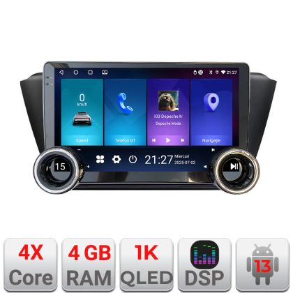 Navigáció Skoda Fabia 2015- Kit-541 Edotec 4+64 10.5 hüvelykes Incell 1K android Wifi 5Ghz gps internet