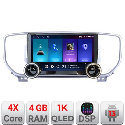 Navigáció Kia Sportage 2016 Kit-576 Edotec 4+64 10.5 hüvelykes Incell 1K android Wifi 5Ghz gps internet