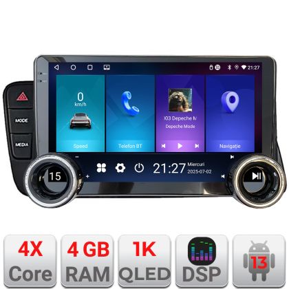 Audi A4 2008-2016 NEM MMI készlet - A4 Edotec 4+64 10,5 hüvelykes Incell 1K android Wifi 5 GHz-es gps internet