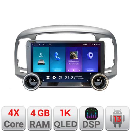 Navigáció Hyundai Accent 2006-2012 Kit-Accent Edotec 4+64 10.5 hüvelykes Incell 1K android Wifi 5Ghz gps internet