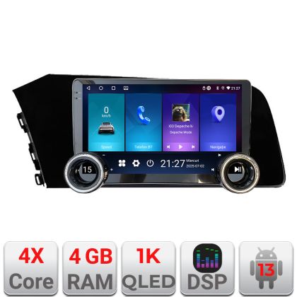 Navigáció Hyundai Elantra 2021- Kit-elantra2021 Edotec 4+64 10.5 hüvelykes Incell 1K android Wifi 5Ghz gps internet