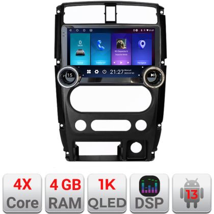 Navigáció Jimny 2007-2016 Kit-Jimny07 Edotec 4+64 10.5 hüvelykes Incell 1K android Wifi 5Ghz gps internet