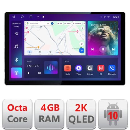Navigáció Alfa Romeo 159 2005-2011 Qled 2K Octa Core 4+64 LTE 4G DSP Wifi 5Ghz android auto carplay rádió gps internet készlet-+EDT-E413-2K