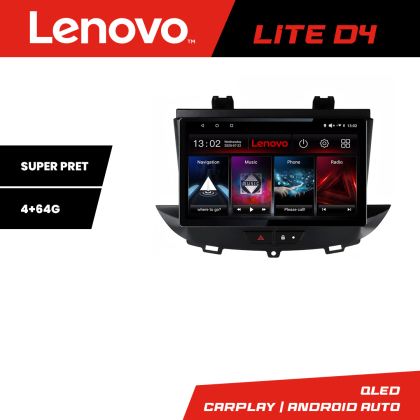 Navigáció Opel Grandland X Crossland X 2016-2020 Lenovo QLED 1K 4+64 WIFI 5Ghz Carplay android auto Android Kit-+EDT-LITE-D4-9-4+64