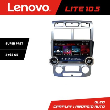 Navigáció Kia Sportage 2005-2007 Kit-0023 Lenovo 8 magos 4+64 10.5 hüvelykes Incell 1K android Wifi 5Ghz gps internet a