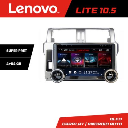 Navigáció Toyota Landcruiser J150 Prado 2014-2017 Kit-065 Lenovo 8 magos 4+64 10.5 hüvelykes Incell 1K android Wifi 5Ghz gps internet és GPS W