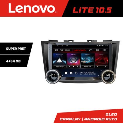Navigáció Suzuki Swift 2010-2017 Lenovo 8 magos 4+64 10.5 hüvelykes Incell 1K android Wifi 5Ghz gps internet Kit-179