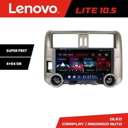 Navigáció TOYOTA Prado 2010-2013 Kit-347 Lenovo 8 magos 4+64 10.5 hüvelykes Incell 1K android Wifi 5Ghz gps internet