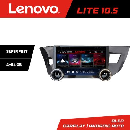 Navigáció Toyota Corolla 2013-2017 Kit-470 Lenovo 8 magos 4+64 10.5 hüvelykes Incell 1K android Wifi 5Ghz gps internet