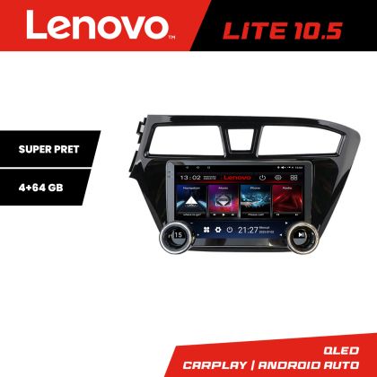 Navigáció Hyundai i20 2015-2018 Lenovo 8 magos 4+64 10.5 hüvelykes Incell 1K android Wifi 5Ghz gps internet Kit-517
