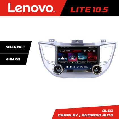 Navigáció Hyundai Tucson Kit-546 Lenovo 8 magos 4+64 10.5 hüvelykes Incell 1K android Wifi 5Ghz gps internet